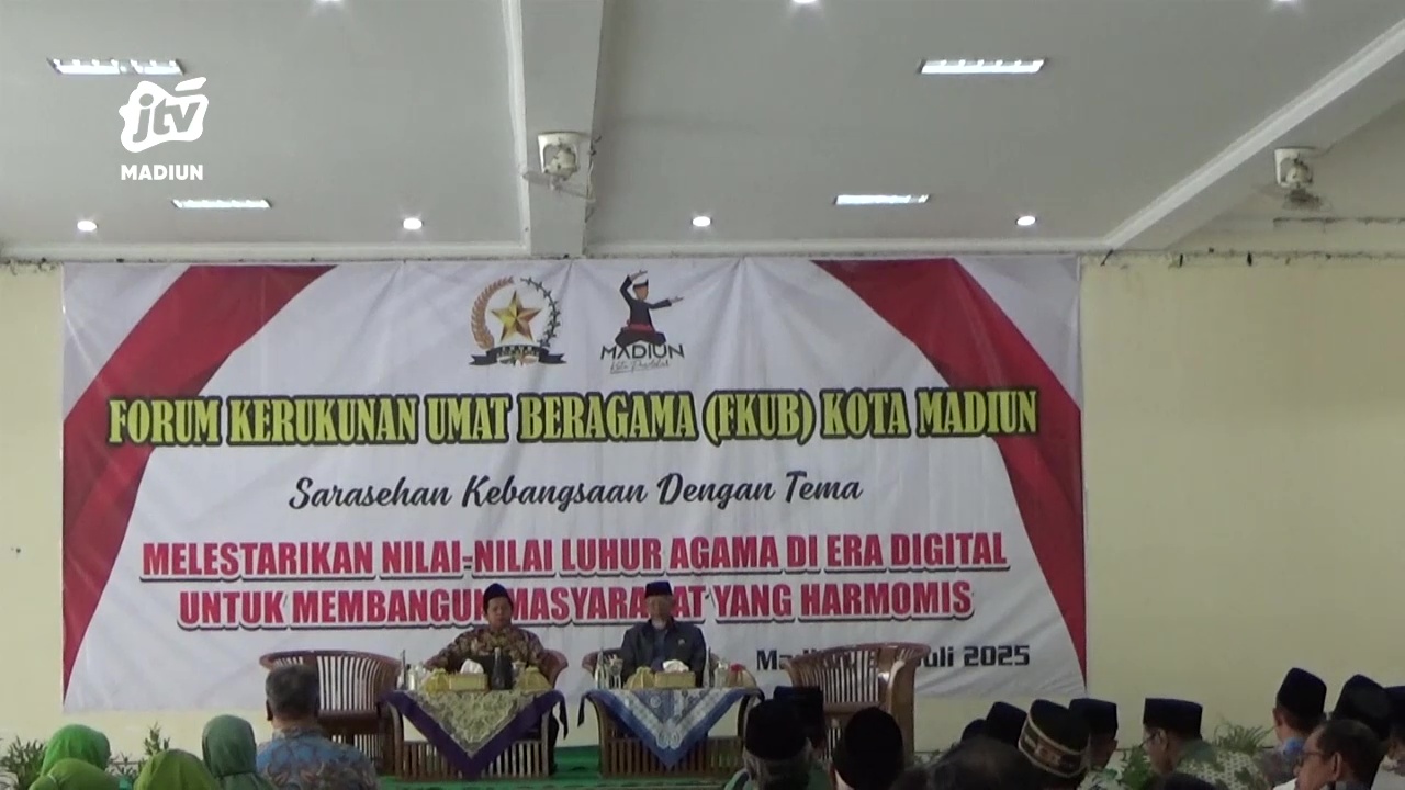 Gelar Sarasehan, FKUB Kota Madiun Ajak Lestarikan Nilai-Nilai Luhur Agama di Era Digital