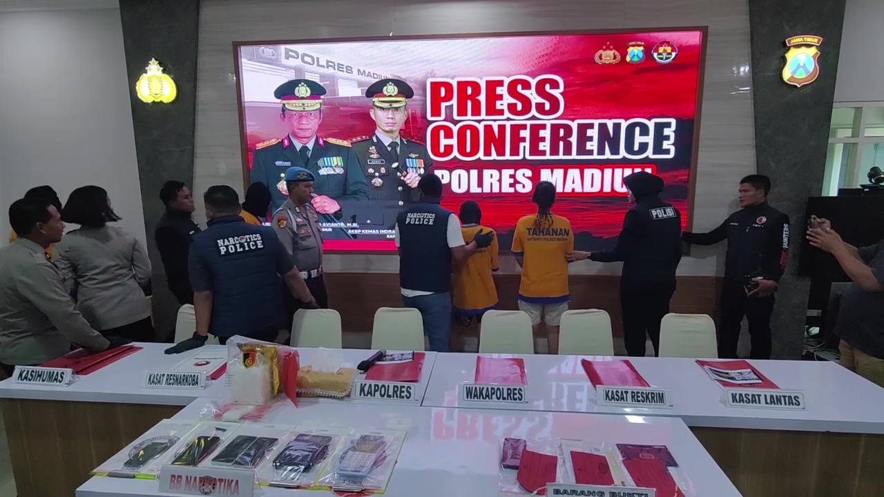Polres Madiun Gagalkan Peredaran 1 Kg Lebih Sabu, Empat Tersangka Ditangkap