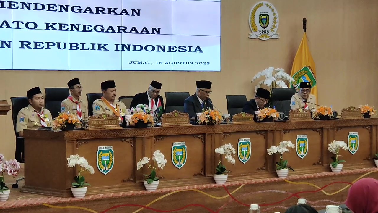 Pidato Kenegaraan, DPRD Kota Madiun Ajak Masyarakat Awasi Program Pemerintah