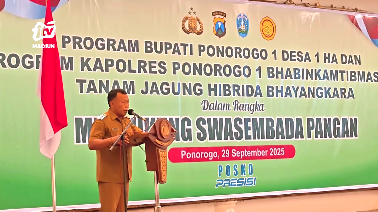 Tekan Kemiskinan, Pemkab dan Polres Ponorogo Targetkan Satu Desa Satu Hektar Jagung