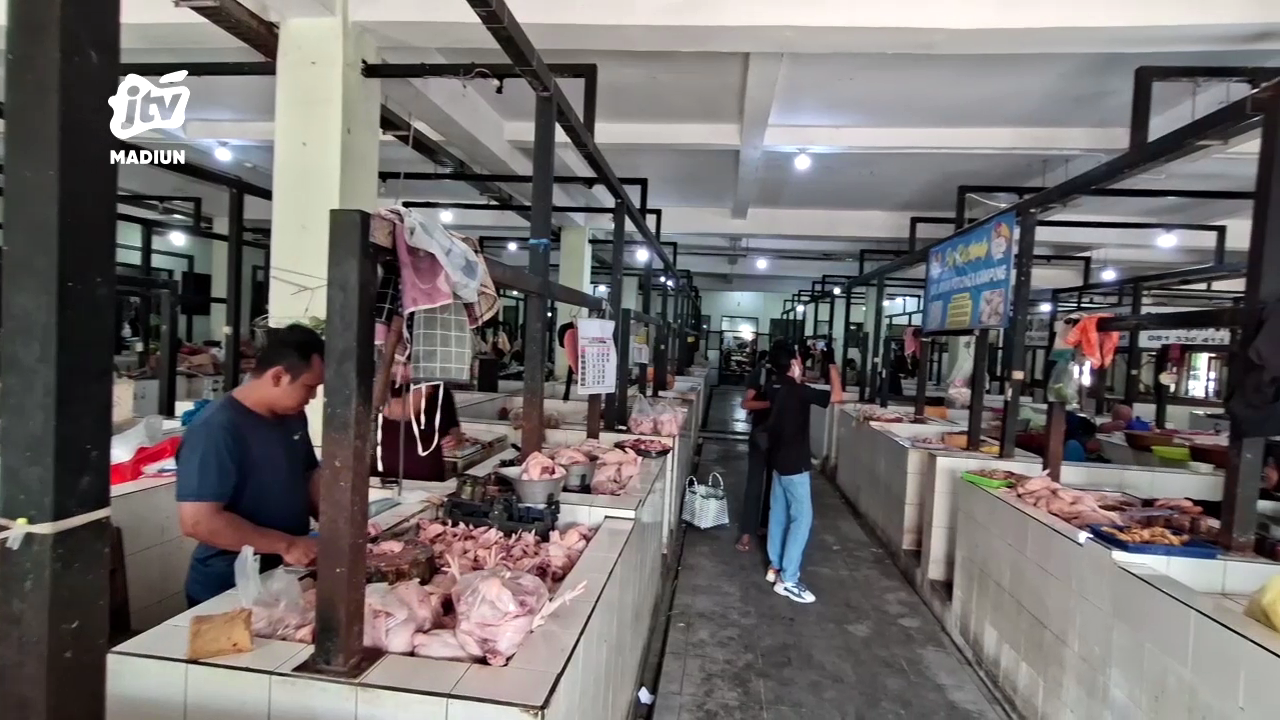 Harga Daging Ayam Meroket, Lapak Pedagang di Madiun Sepi Pembeli